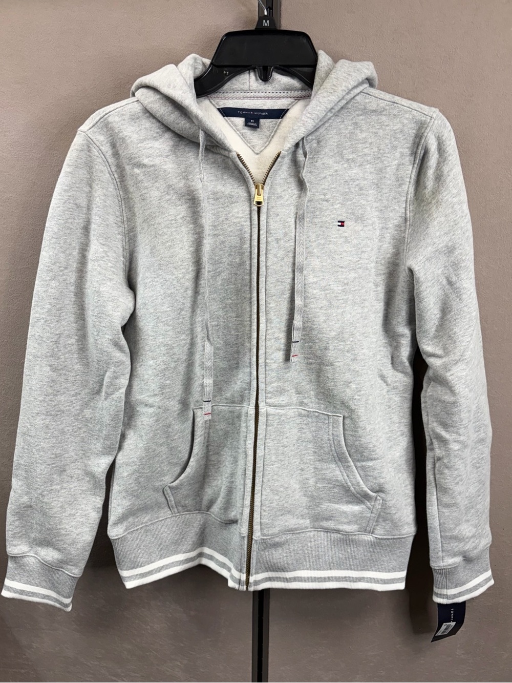 Tommy Hilfiger Heather Gray Zip Hoodie & Sweatpants Set Size M